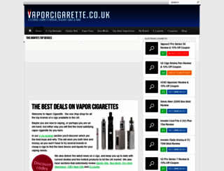vaporcigarette.co.uk screenshot