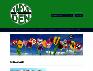 vaporden.com screenshot