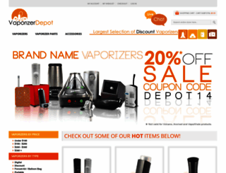 vaporizerdepot.com screenshot