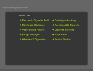 vaporizerecigarette.com screenshot