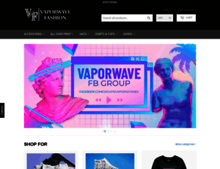vaporwavefashion.com screenshot