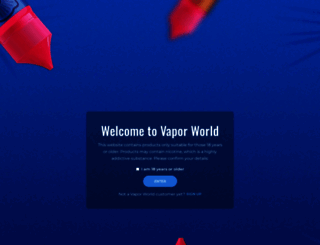 vaporworld.nz screenshot