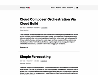 varunpant.com screenshot