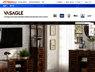 vasagle-furniture.en.alibaba.com screenshot
