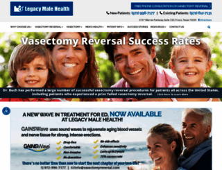 vasectomyreversaldoctor.com screenshot