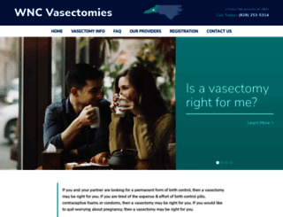 vasectomywnc.com screenshot