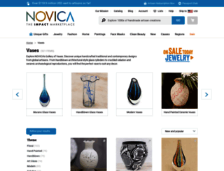 vases.novica.com screenshot