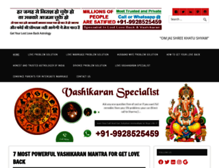 vashikaransforloveback.com screenshot
