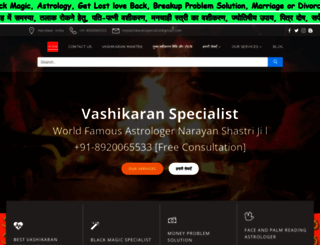 vashikaranspecialist.info screenshot