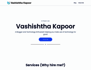 vashishthakapoor.com screenshot