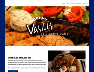 vasilisgreekrestaurant.com screenshot