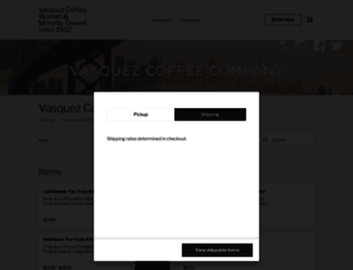 vasquezcoffee.com screenshot