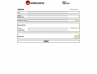 vastcreator.weborama.nl screenshot