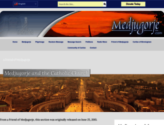 vatican.medjugorje.com screenshot