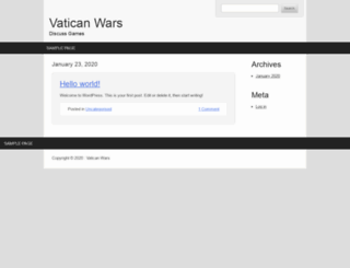 vaticanwars.com screenshot