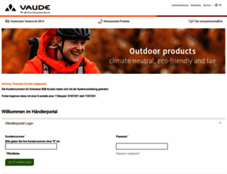 vaude-dealers.com screenshot