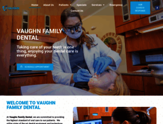vaughnfamilydental.com screenshot