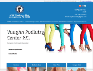 vaughnpodiatry.com screenshot