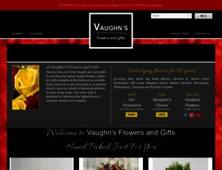 vaughnsflowers.com screenshot