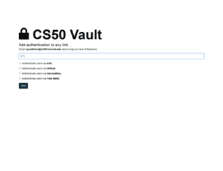 vault.cs50.net screenshot