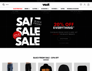 vaultmenswear.com screenshot