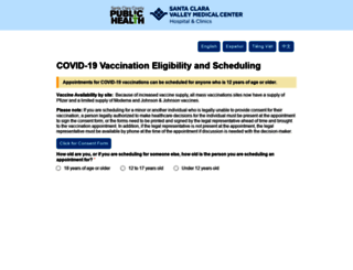 vax.sccgov.org screenshot