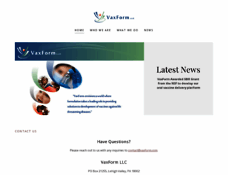 vaxform.com screenshot