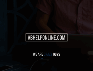 vbhelponline.com screenshot
