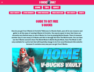 vbucksvault.com screenshot