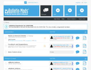vbulletin-mods.co.uk screenshot