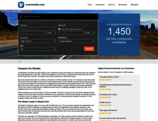 vcarrentals.com screenshot