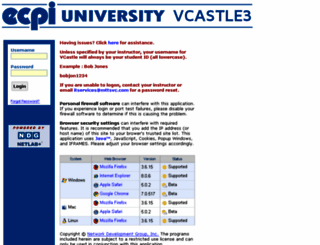 vcastle3.ecpi.edu screenshot