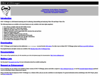 vcdimager.org screenshot