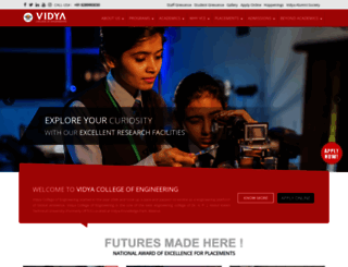 vce.vidya.edu.in screenshot