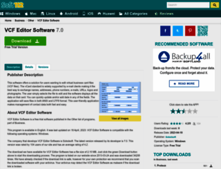 vcf-editor-software.soft112.com screenshot
