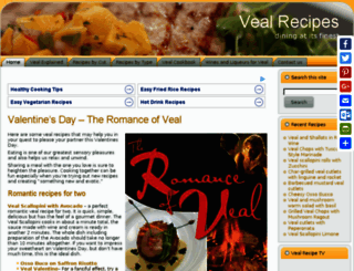 vealrecipes.com screenshot