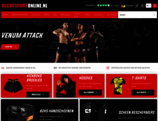 vechtsportonline.nl screenshot