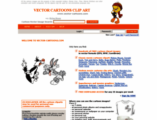 vector-cartoons.com screenshot