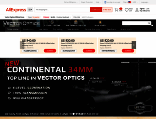 vectoroptics.tr.aliexpress.com screenshot