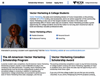 vectorscholarships.com screenshot