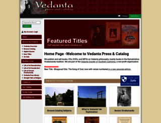 vedanta.com screenshot