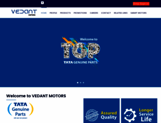 vedantmotors.com screenshot
