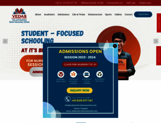 vedasinternationalschool.com screenshot