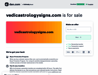 vedicastrologysigns.com screenshot