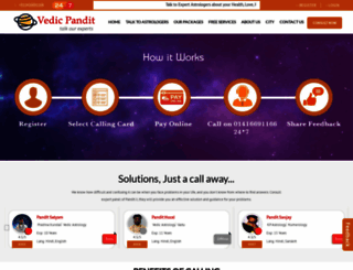 vedicpandit.com screenshot