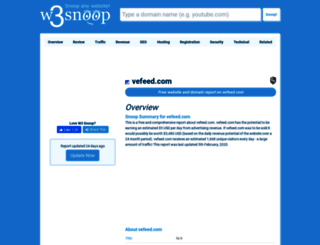 vefeed.com.w3snoop.com screenshot