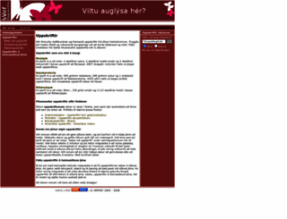 vefuppskriftir.com screenshot