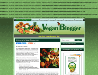 veganblogger.com screenshot