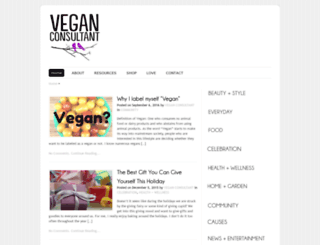 veganconsultant.com screenshot