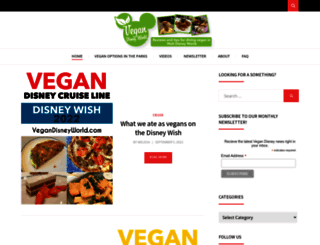 vegandisneyworld.com screenshot